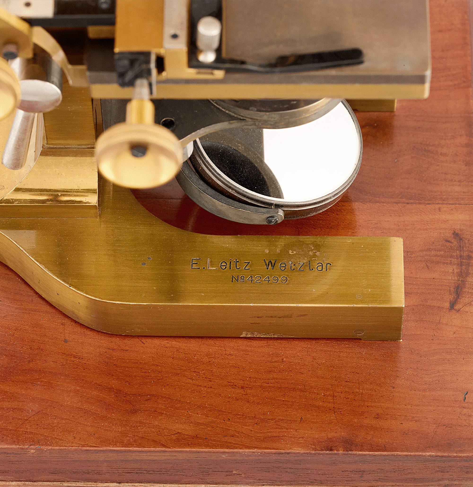 Leitz Brass Compound Microscope