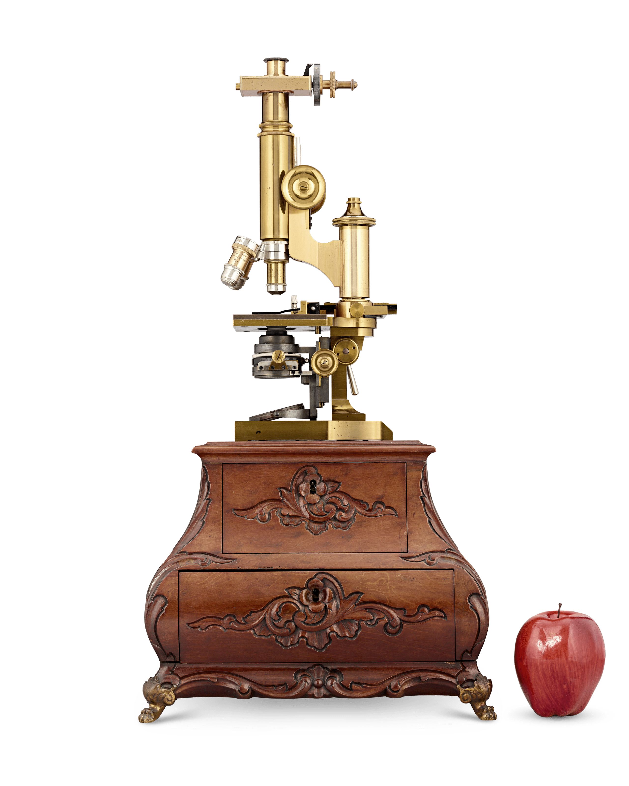 Leitz Brass Compound Microscope