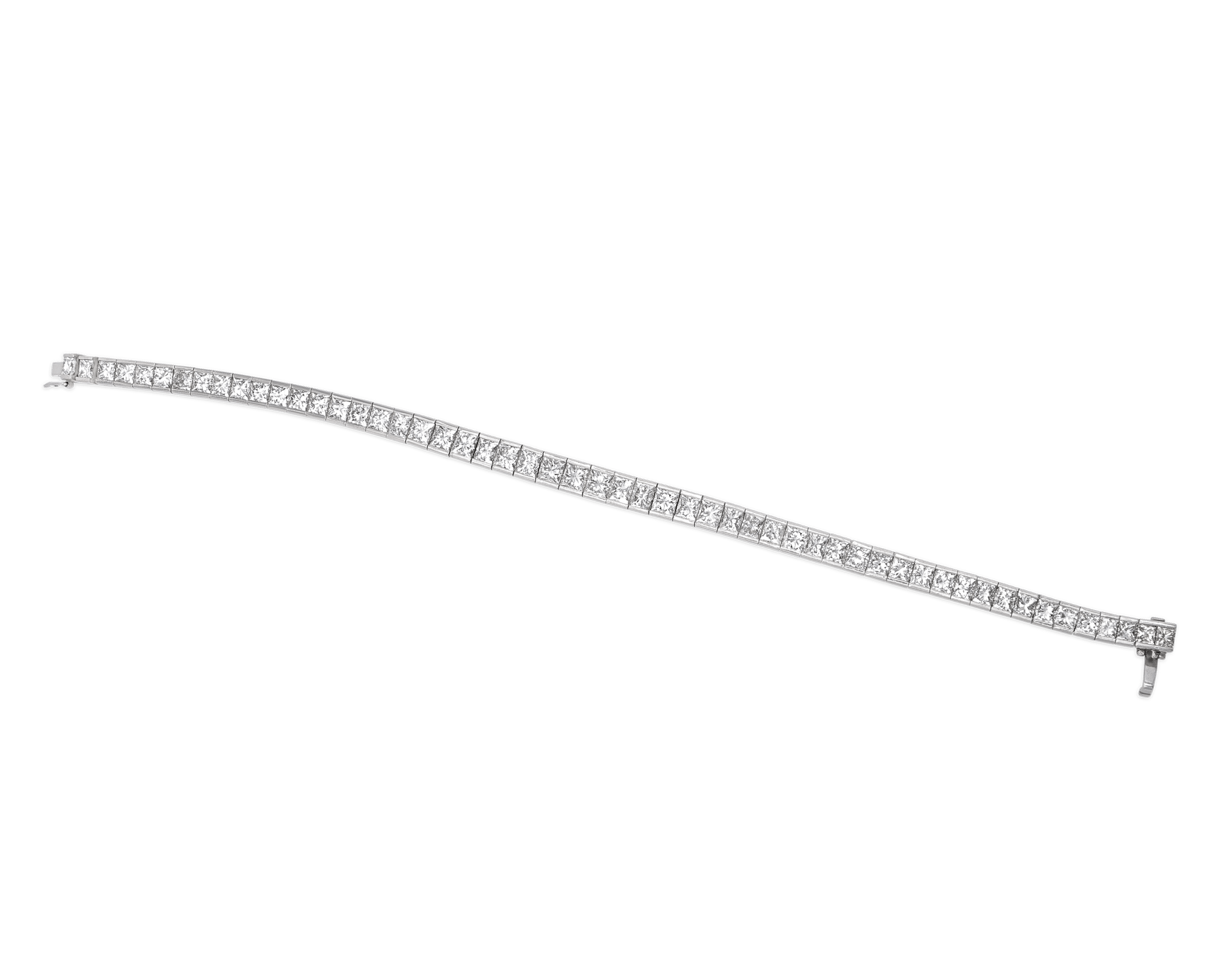 Diamond Line Bracelet, 15.00 Carats