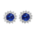 Ceylon Sapphire Earrings, 8.31 Carats