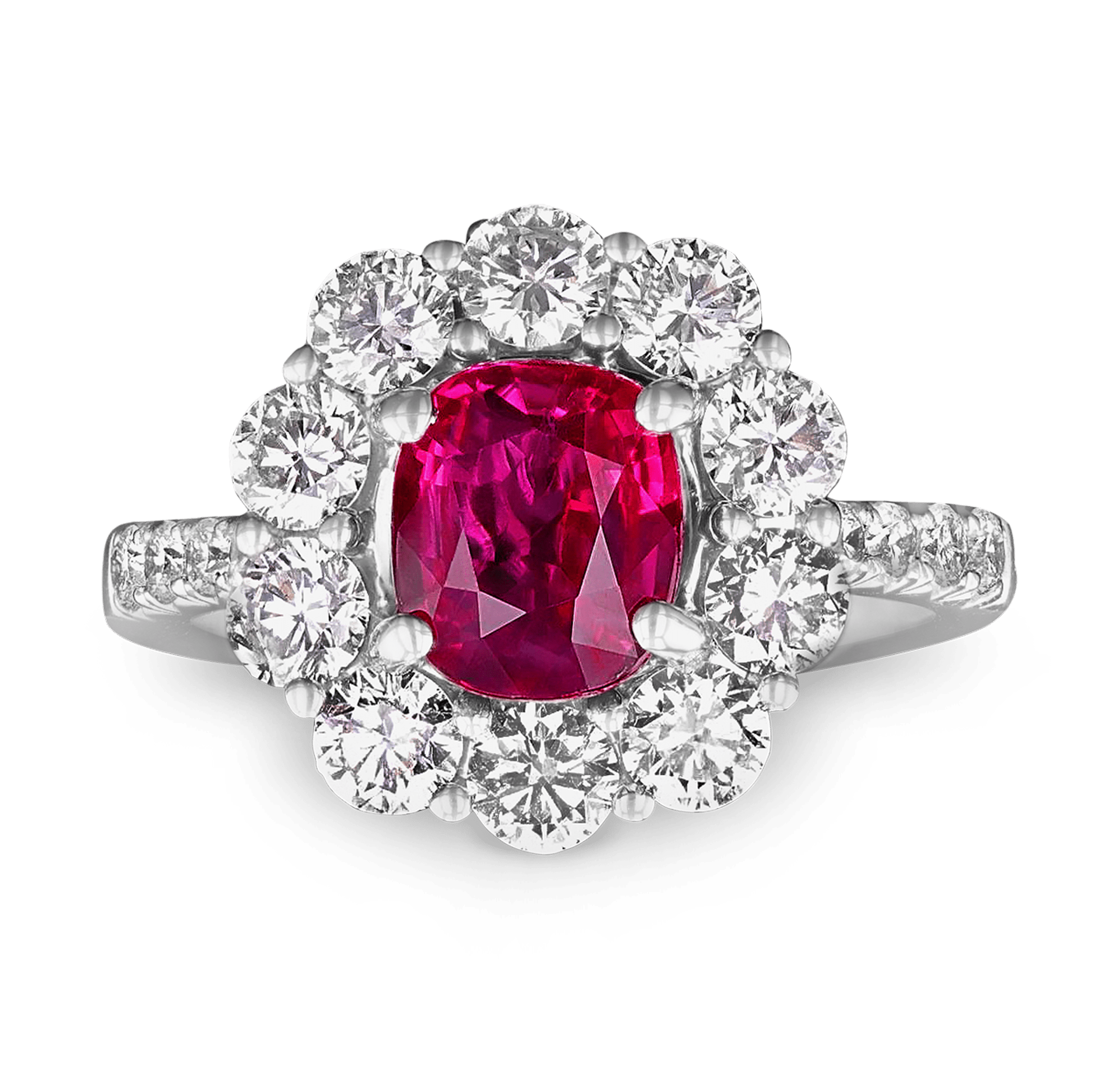 Venetti Burma Ruby Ring, 2.03 Carats
