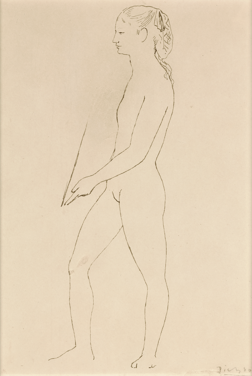 Nu tenant un miroir by Pablo Picasso