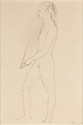 Nu tenant un miroir by Pablo Picasso