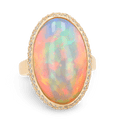Ethiopian Opal Ring, 12.38 Carats