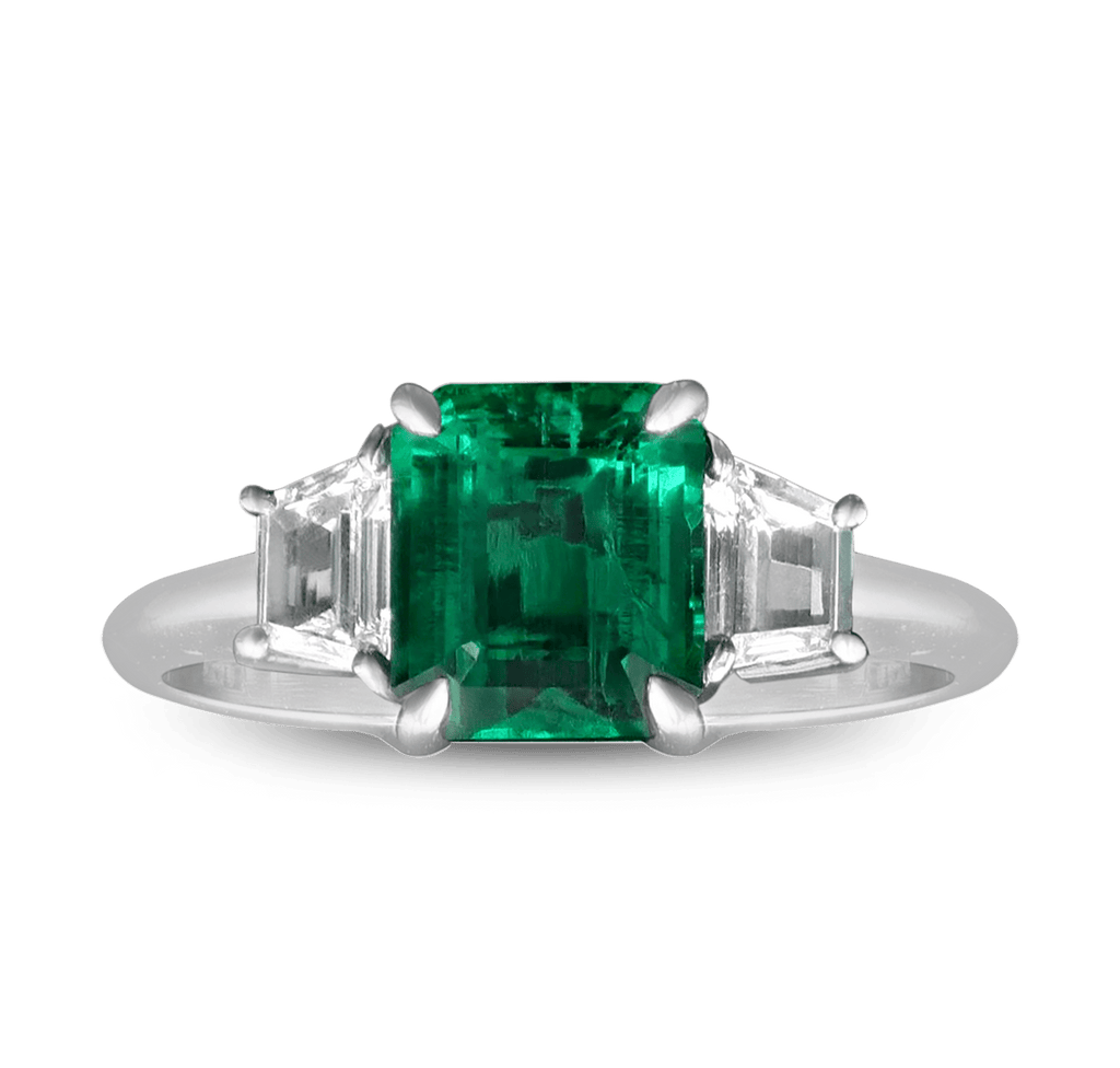 Colombian Emerald and Diamond Ring, 1.99 Carats