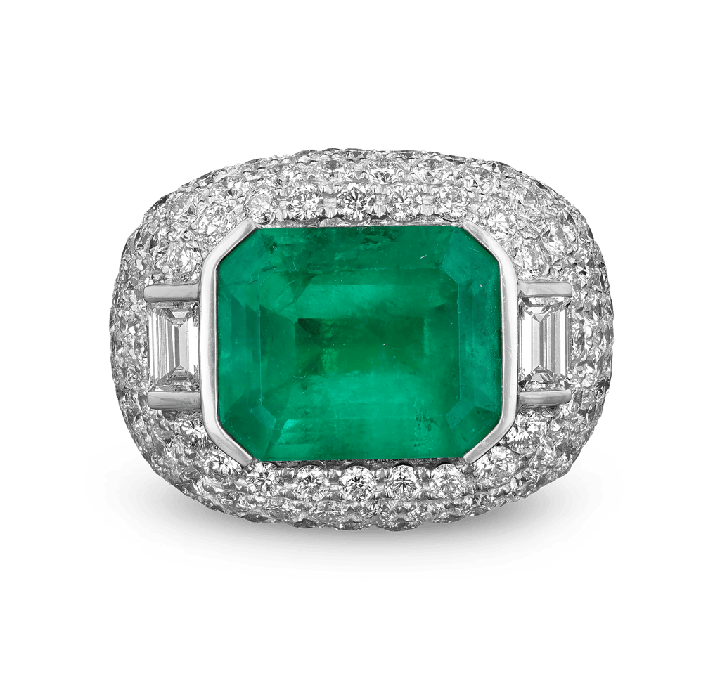 Colombian Emerald Ring, 14.42 Carats
