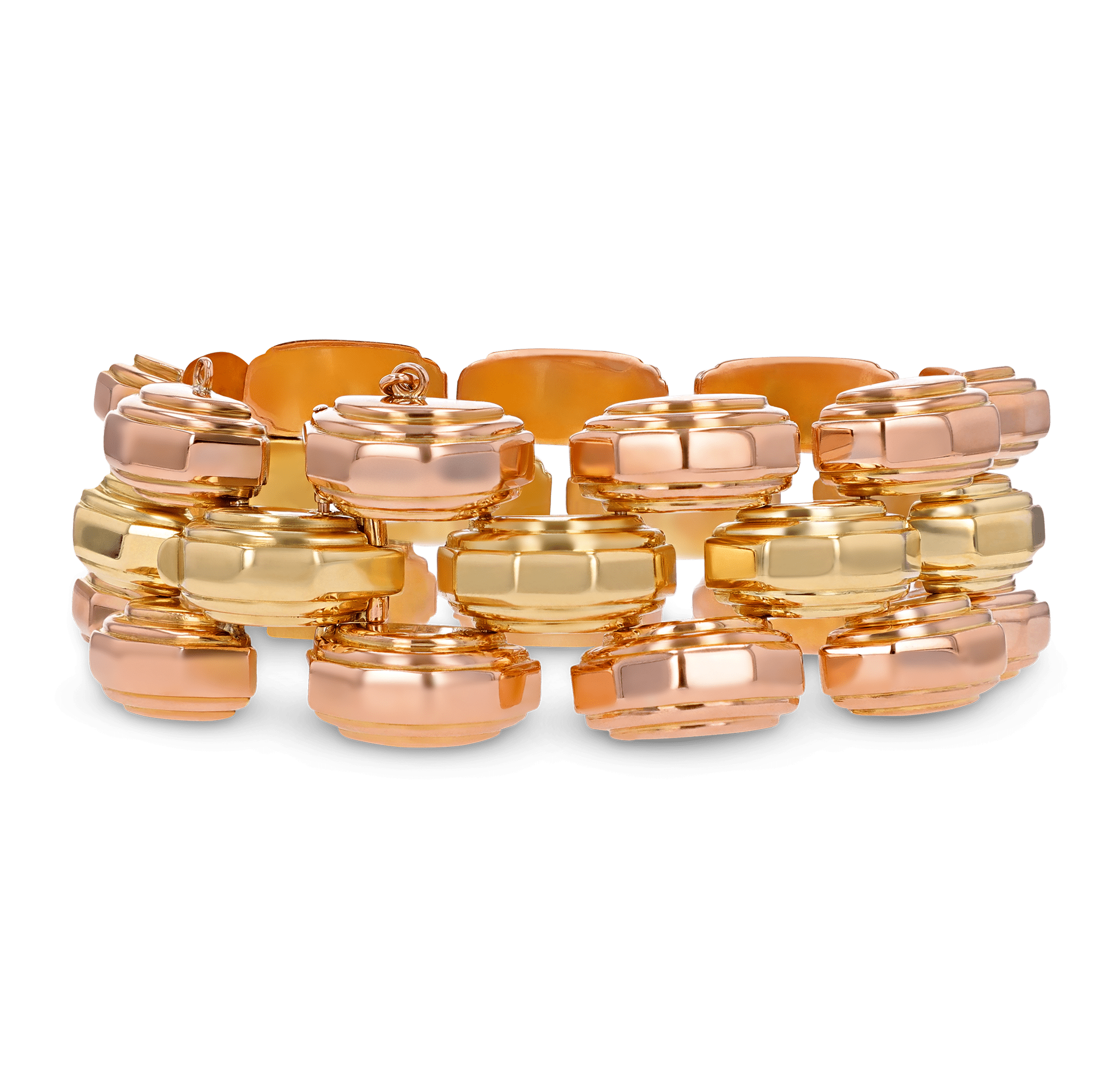 Two-Tone Gold Link Bracelet
