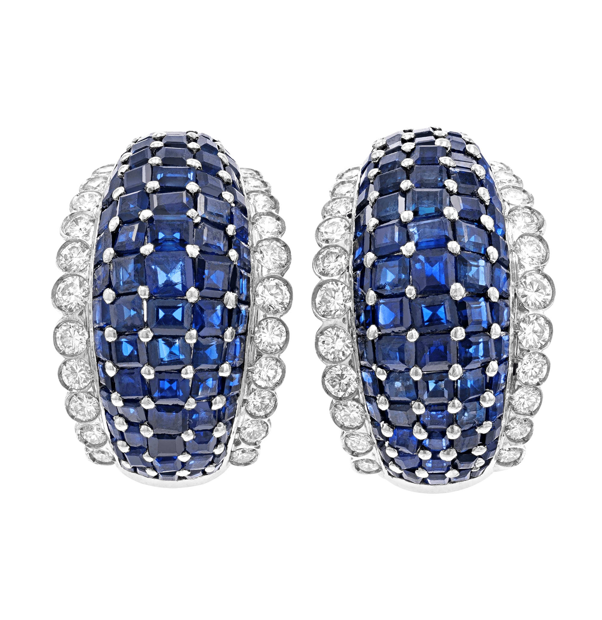 Sapphire Earrings, 6.00 Carats