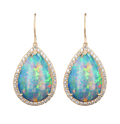 Opal Earrings, 15.03 Carats