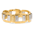 Retro Two-Tone Gold Bracelet