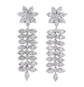 Diamond Dangle Earrings, 7.17 Carats