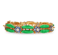 Sapphire, Diamond and Enamel Bracelet