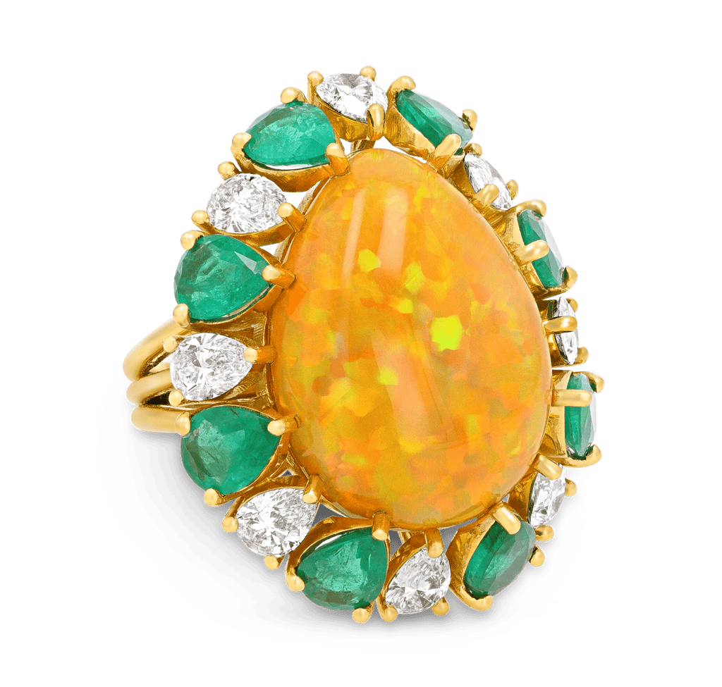 Ethiopian Opal Ring, 14.00 Carats