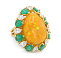 Ethiopian Opal Ring, 14.00 Carats
