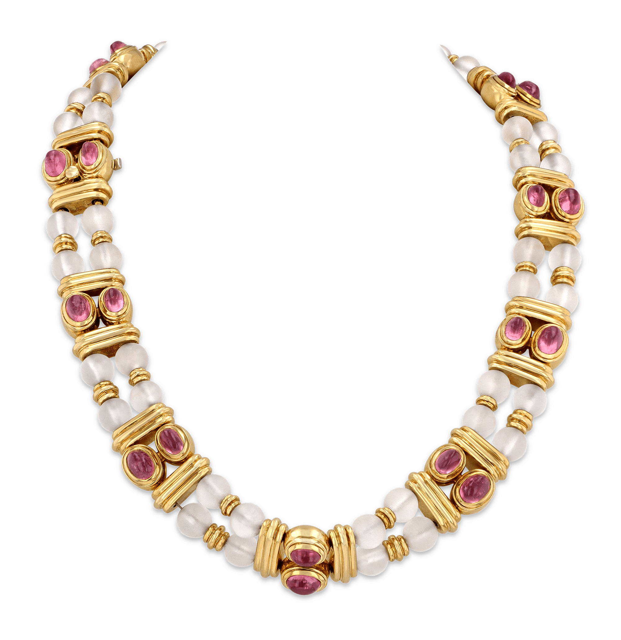 Boucheron Rock Crystal and Tourmaline Necklace