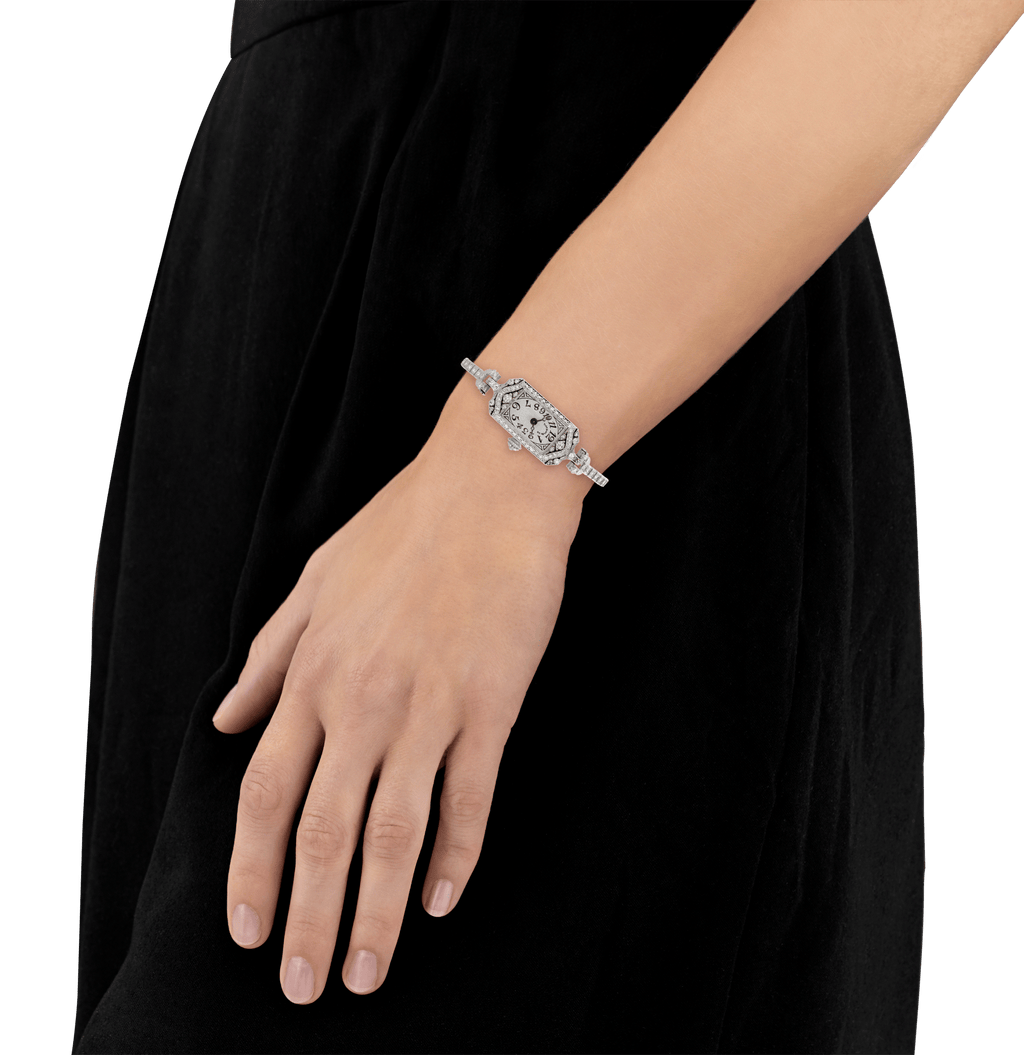 Tiffany & Co. and C.H. Meylan Art Deco Wristwatch