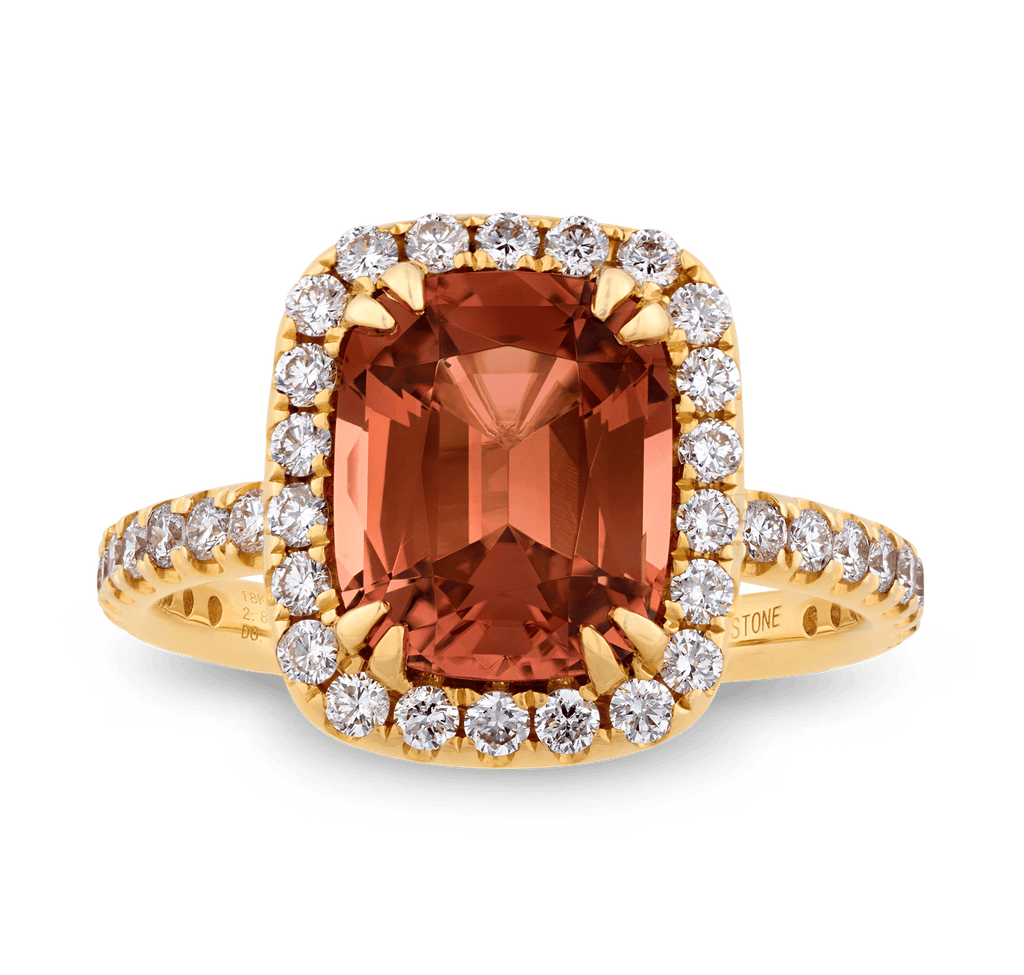 Bi-Color Tourmaline Ring, 2.84 Carats