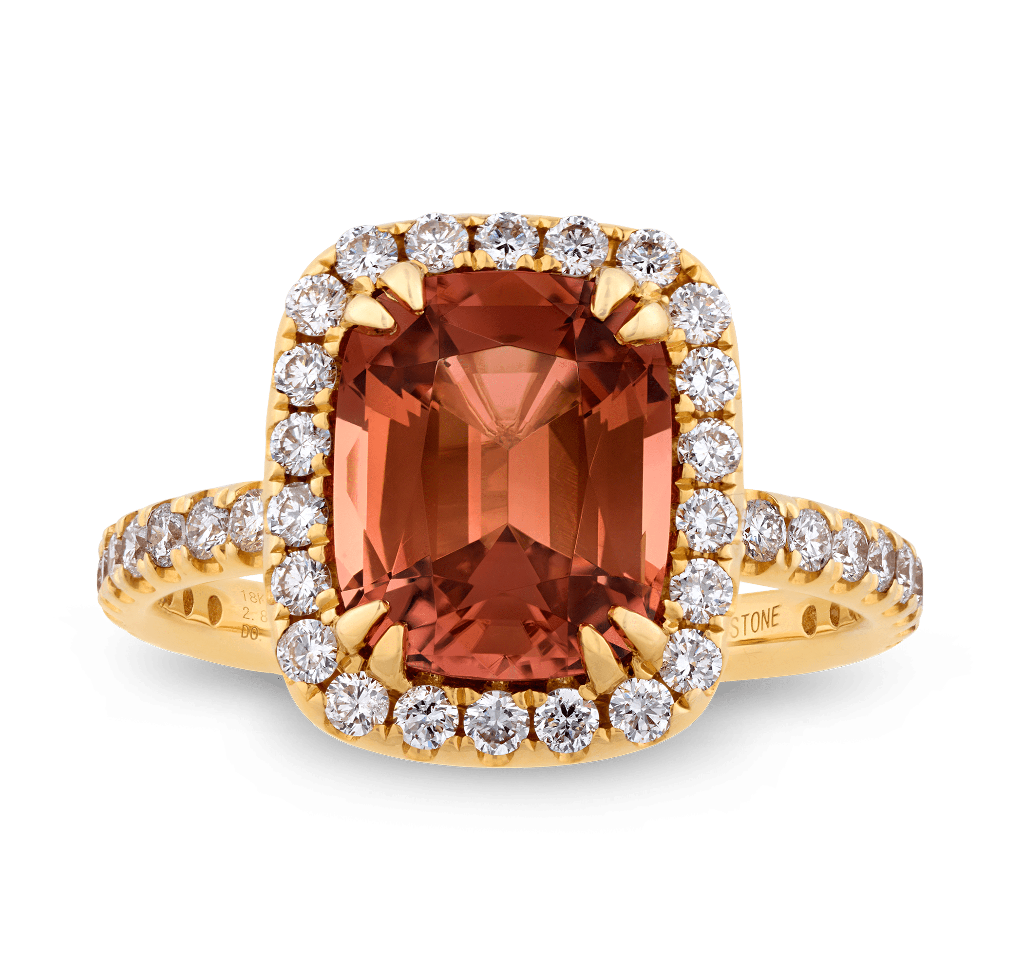 Bi-Color Tourmaline Ring, 2.84 Carats