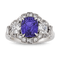 Raymond Yard Purple Sapphire Ring, 3.12 Carats