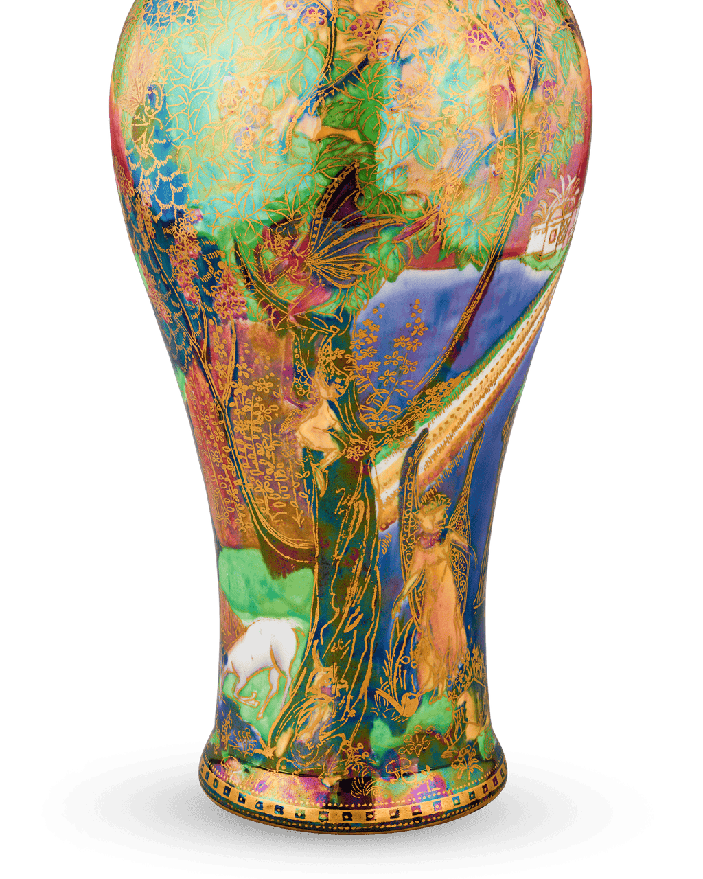 Wedgwood Fairyland Lustre Rainbow Covered Vase