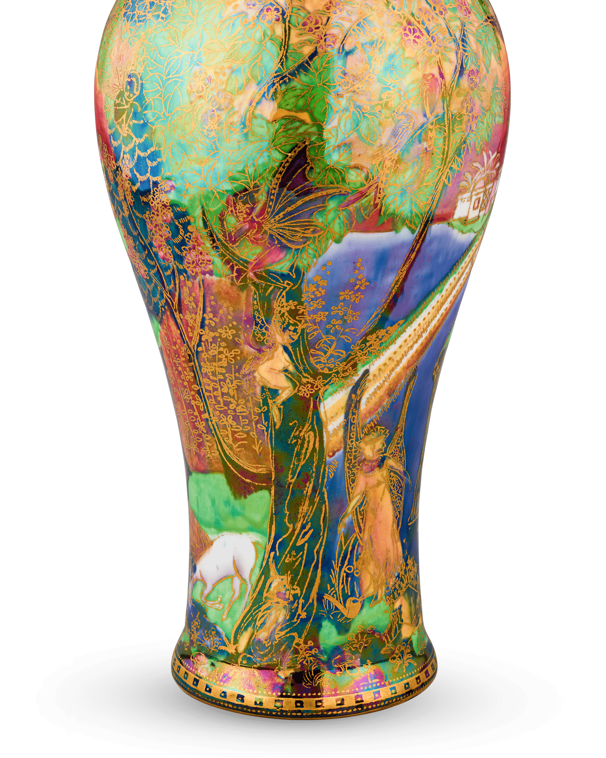 Wedgwood Fairyland Lustre Rainbow Covered Vase