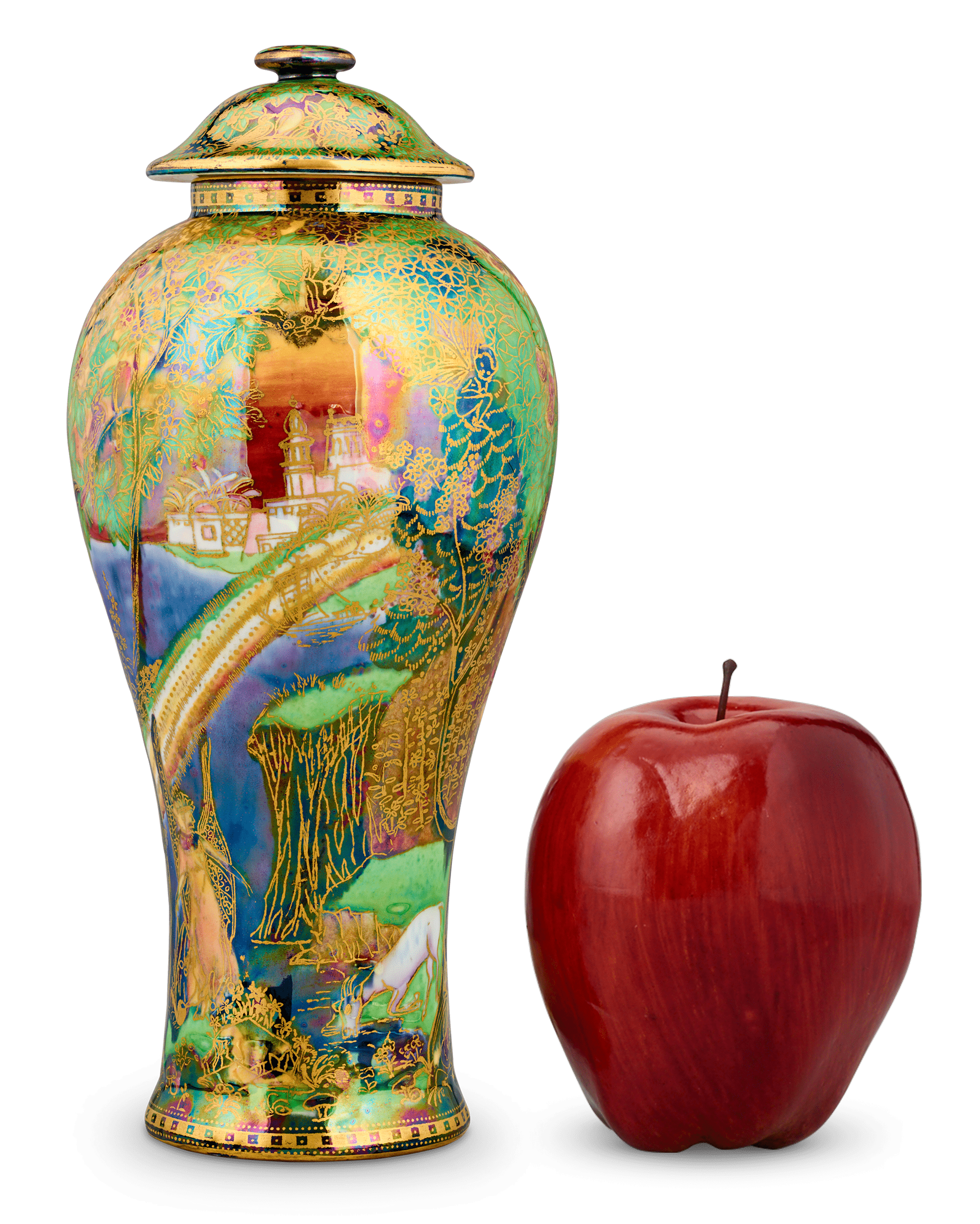 Wedgwood Fairyland Lustre Rainbow Covered Vase