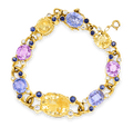 Multicolor Sapphire Bracelet, 42.00 Carats