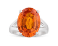 Oscar Heyman Ceylon Orange Sapphire Ring, 10.68 Carats