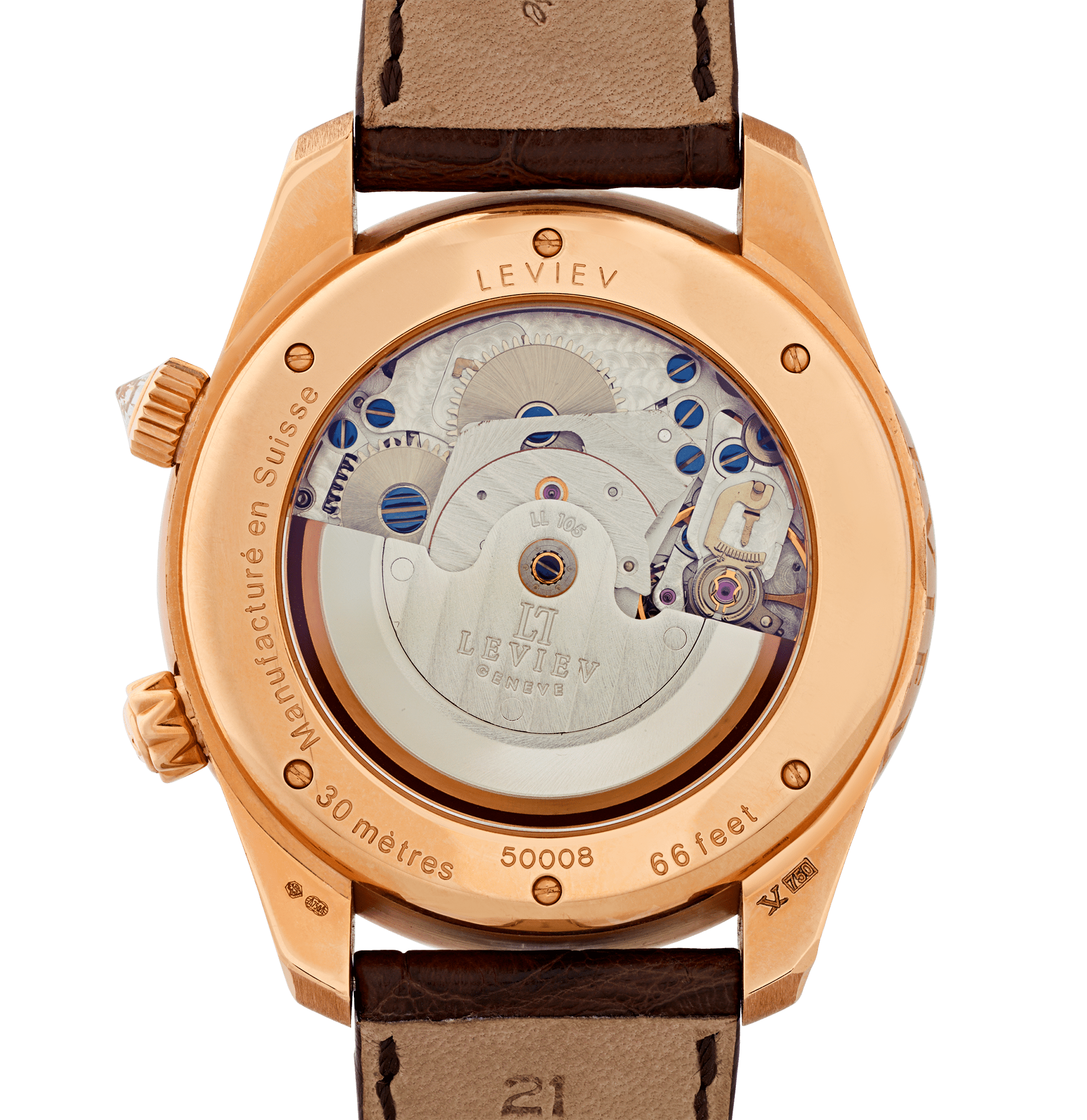 Leviev Rose Gold Reveil Watch