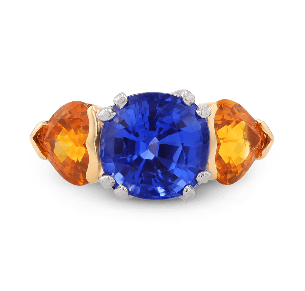 Ceylon Color-Change Sapphire Ring, 5.67 Carats
