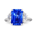 Untreated Ceylon Sapphire Ring, 6.38 Carats