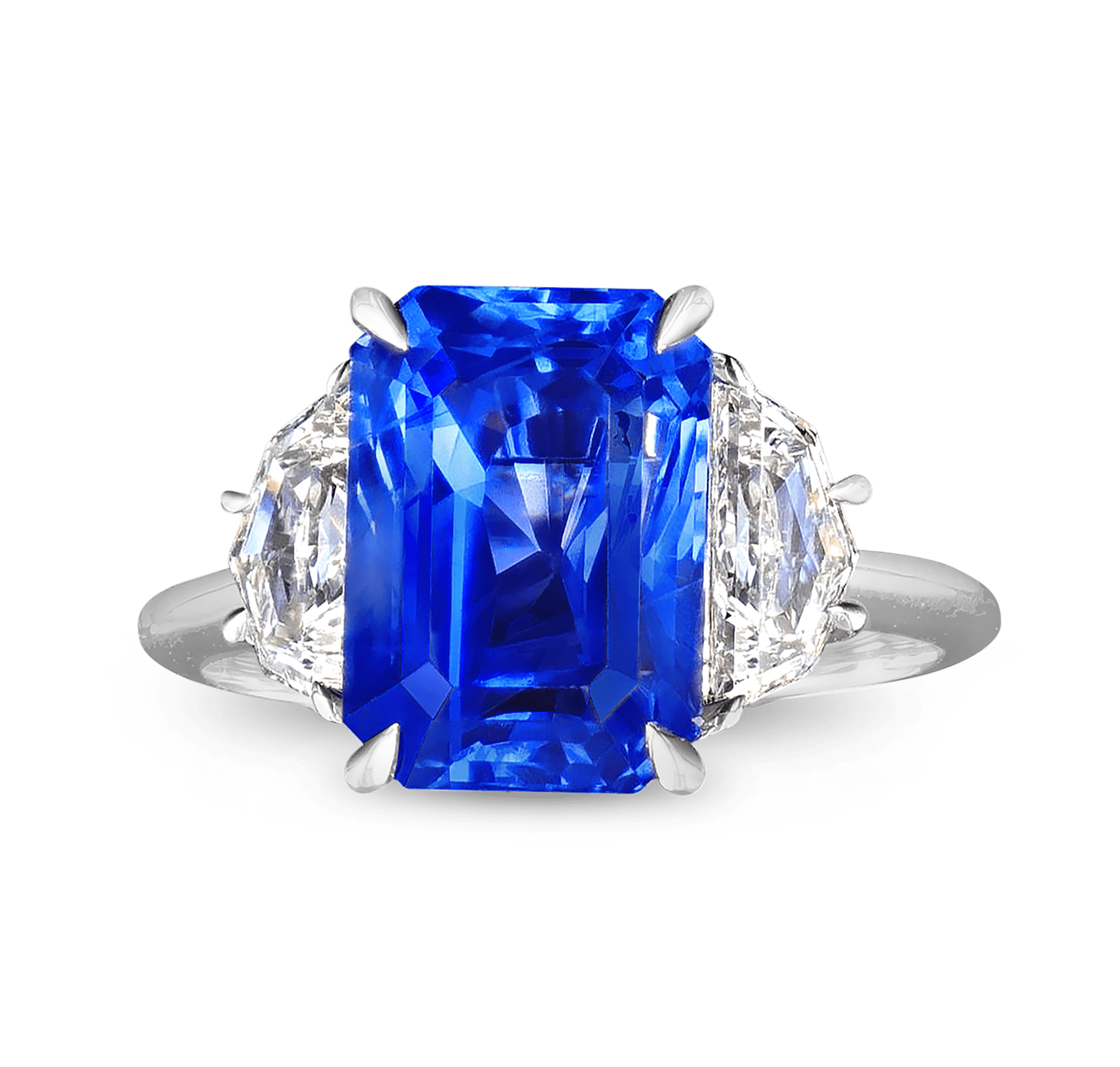 Untreated Ceylon Sapphire Ring, 6.38 Carats