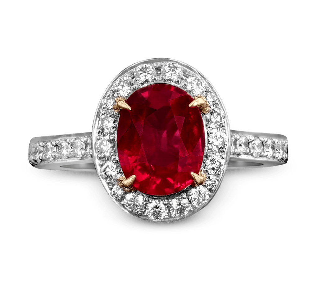 Untreated Mozambique Ruby Ring, 2.10 Carats