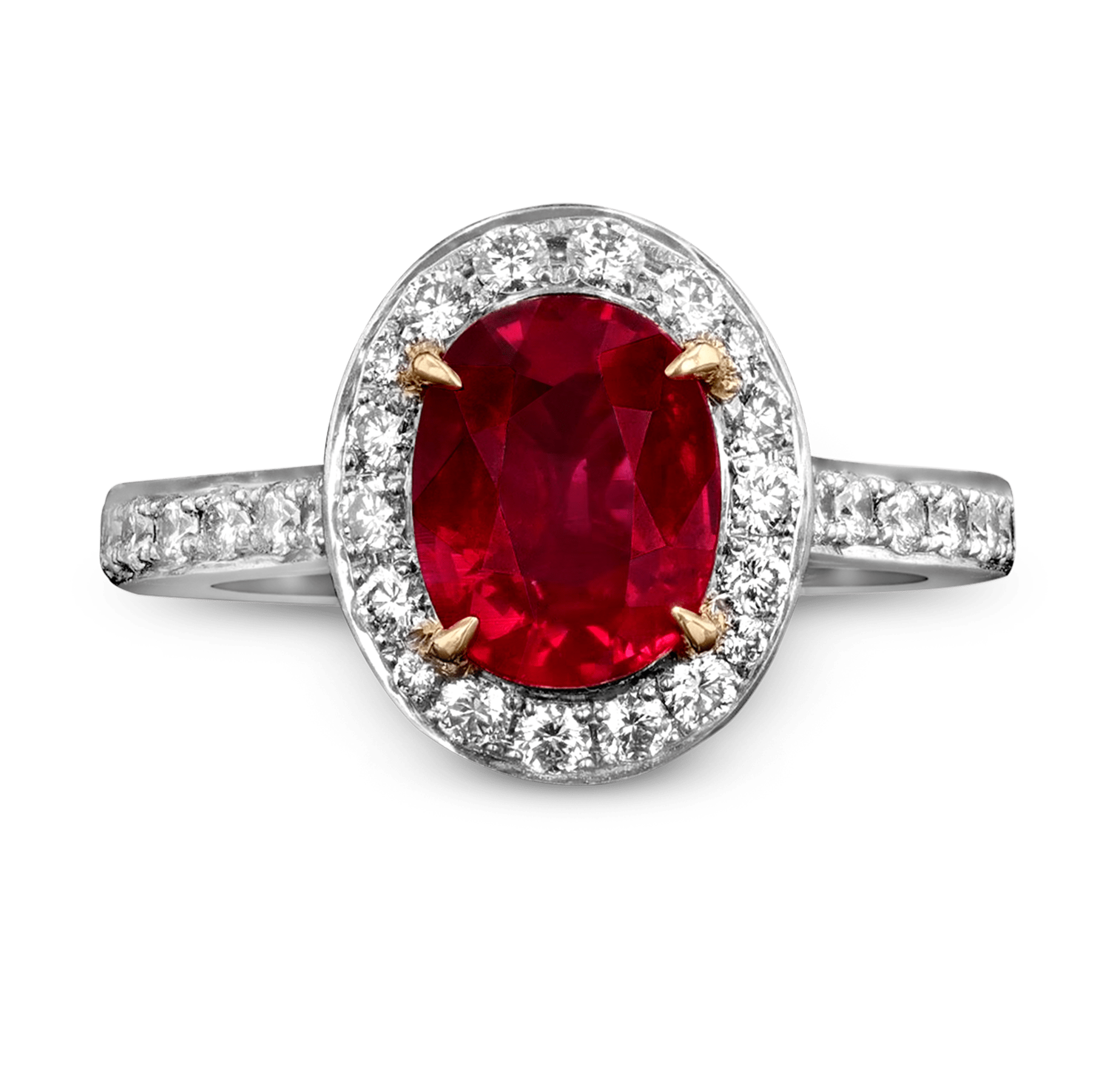Untreated Mozambique Ruby Ring, 2.10 Carats