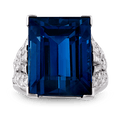 Untreated Sapphire Ring, 26.98 Carats
