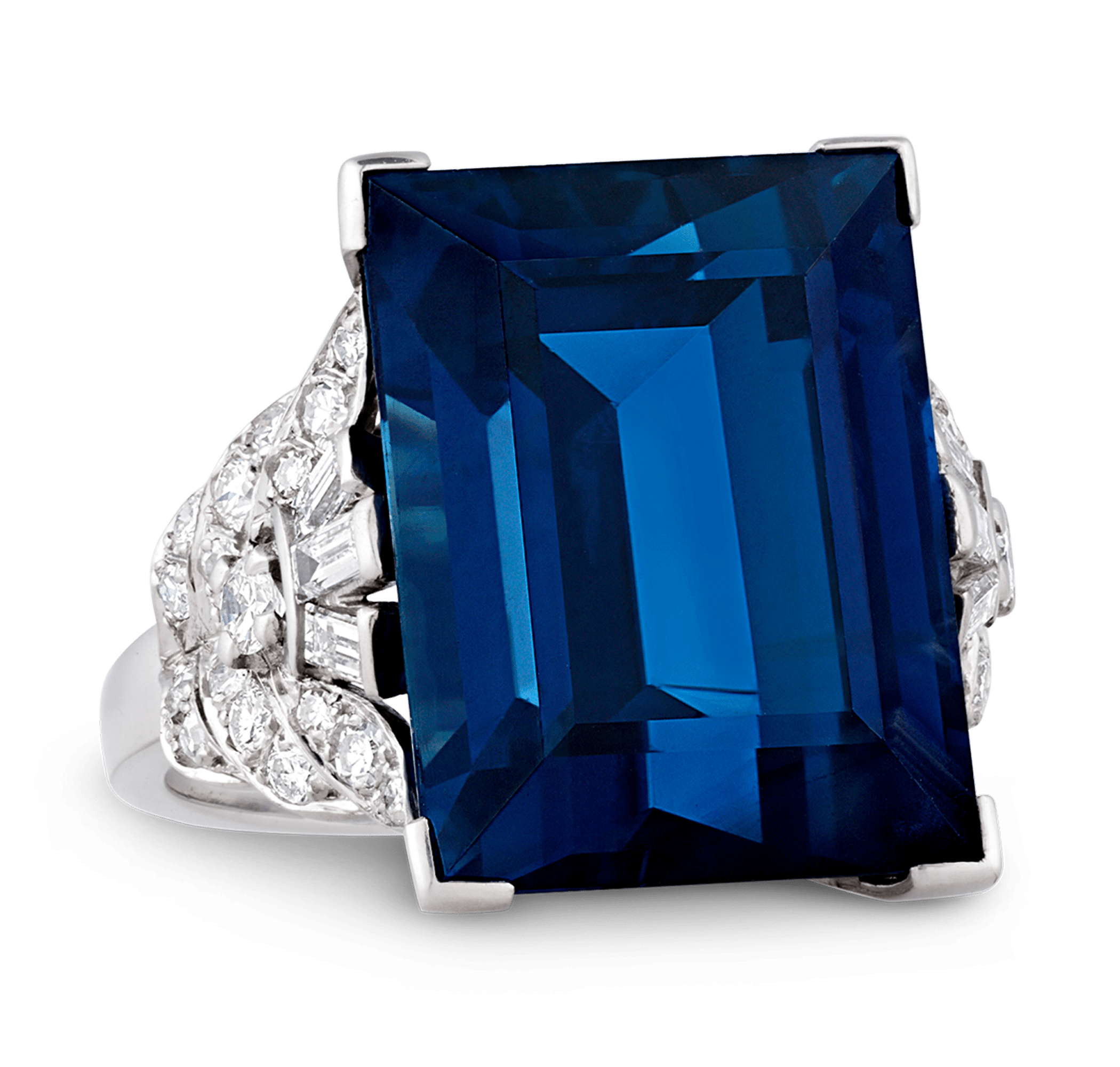 Untreated Sapphire Ring, 26.98 Carats