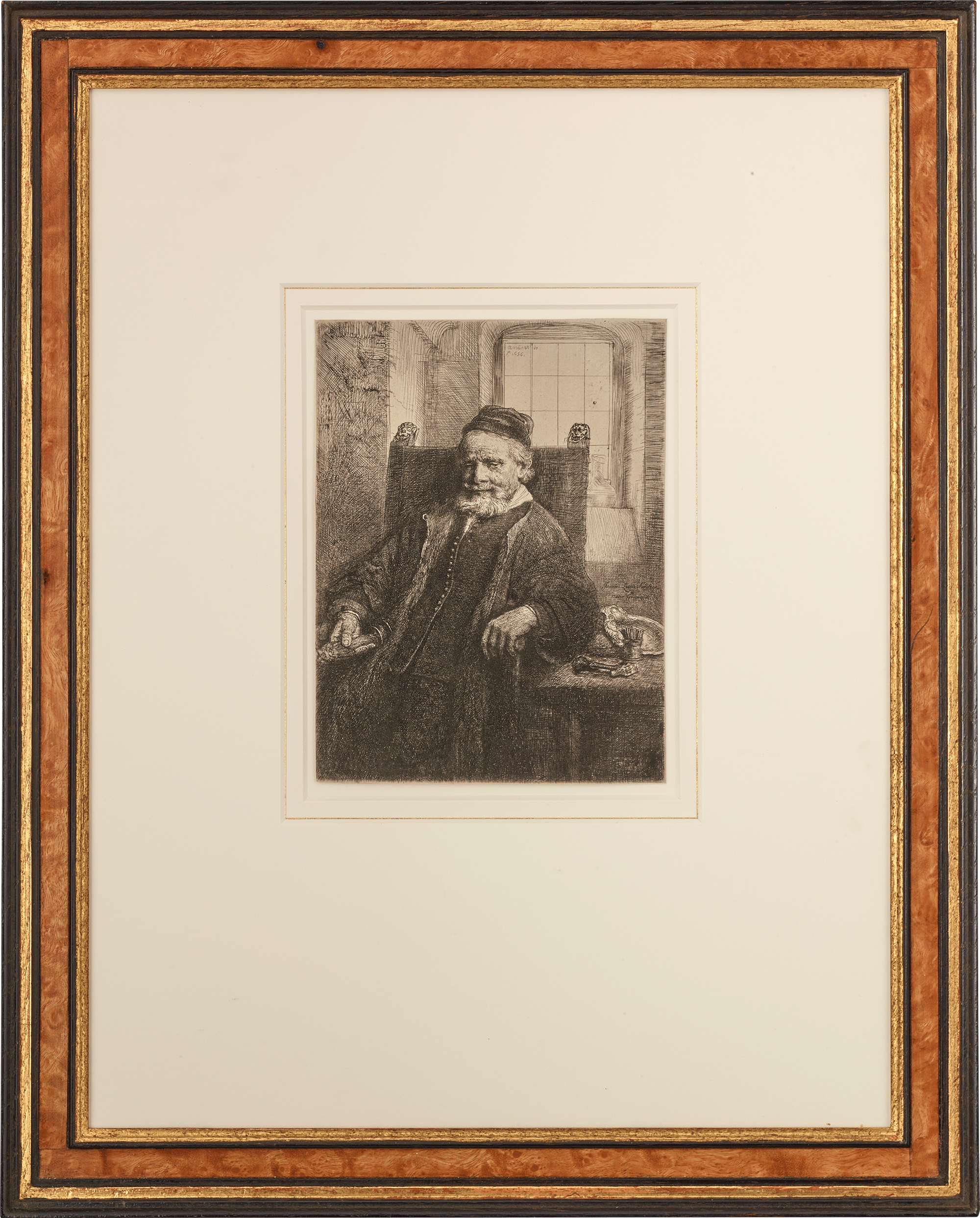 Jan Lutma, Goldsmith  by Rembrandt van Rijn