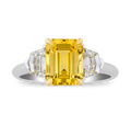 Rebecca Rau Yellow Sapphire Ring, 3.20 Carats