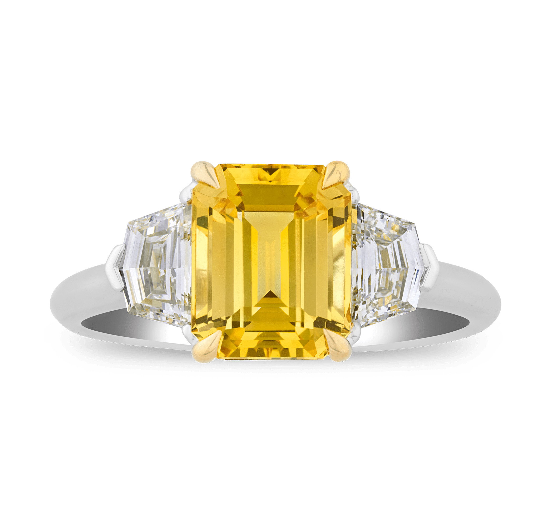 Rebecca Rau Yellow Sapphire Ring, 3.20 Carats