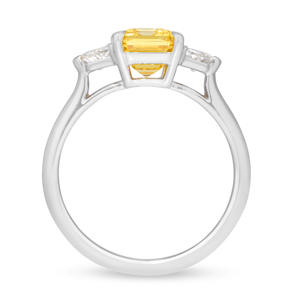 Rebecca Rau Yellow Sapphire Ring, 3.20 Carats