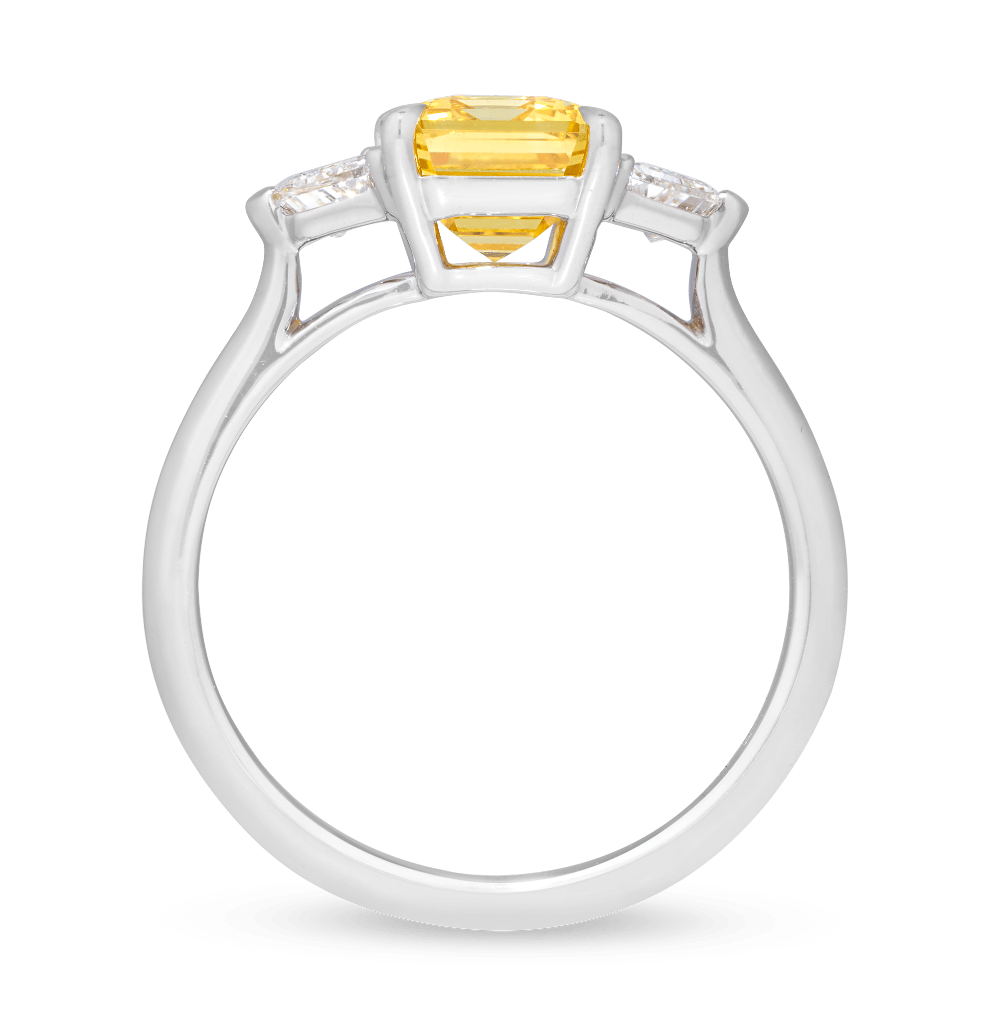 Rebecca Rau Yellow Sapphire Ring, 3.20 Carats