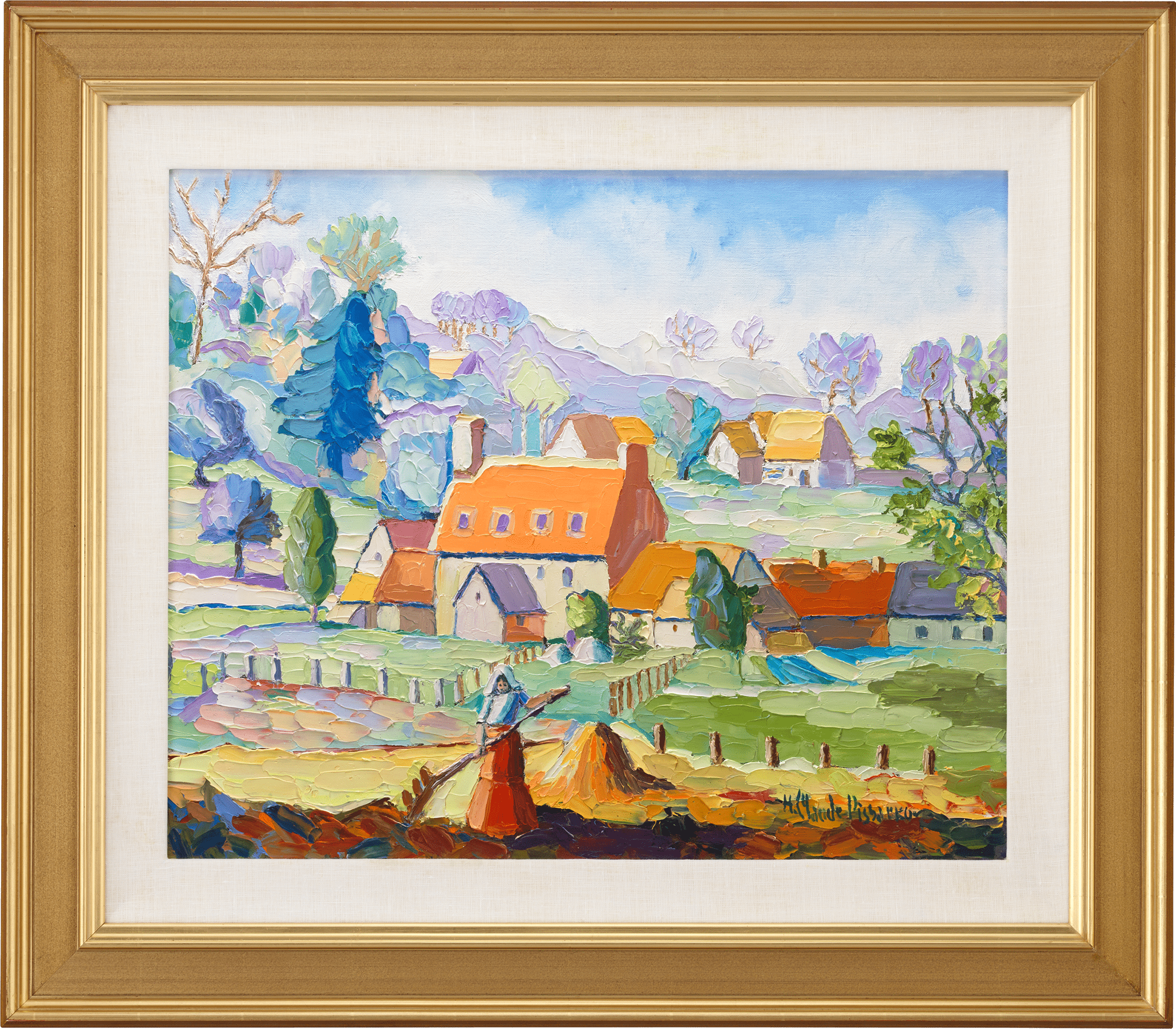 Les toits rouges by H. Claude Pissarro