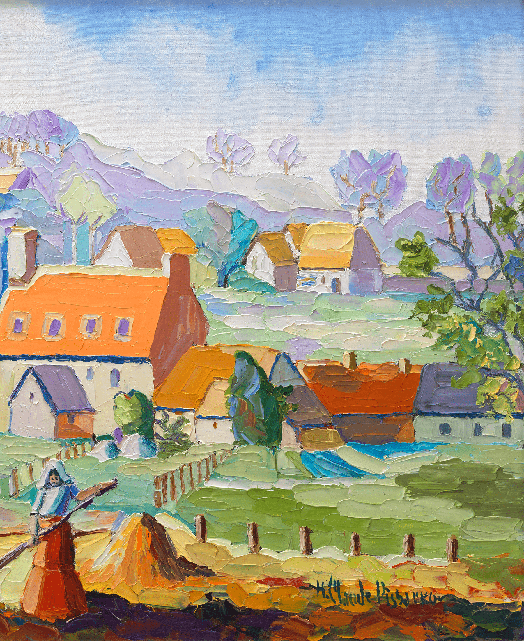 Les toits rouges by H. Claude Pissarro