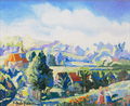Le manoir de Miette au Vey by H. Claude Pissarro
