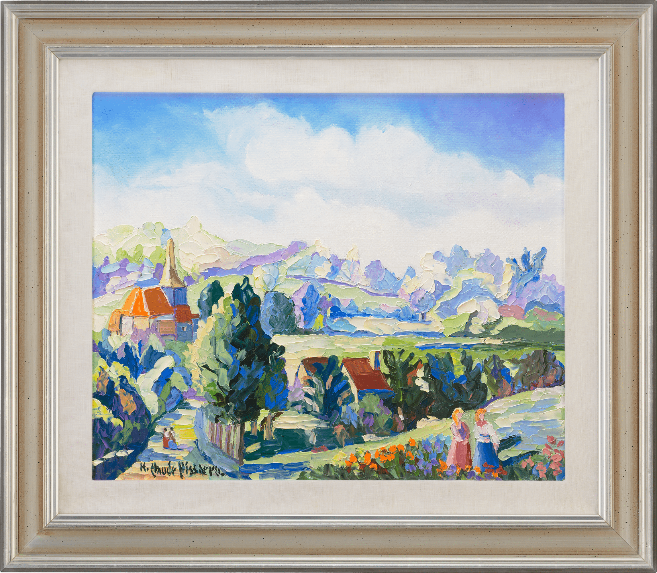 Le manoir de Miette au Vey by H. Claude Pissarro