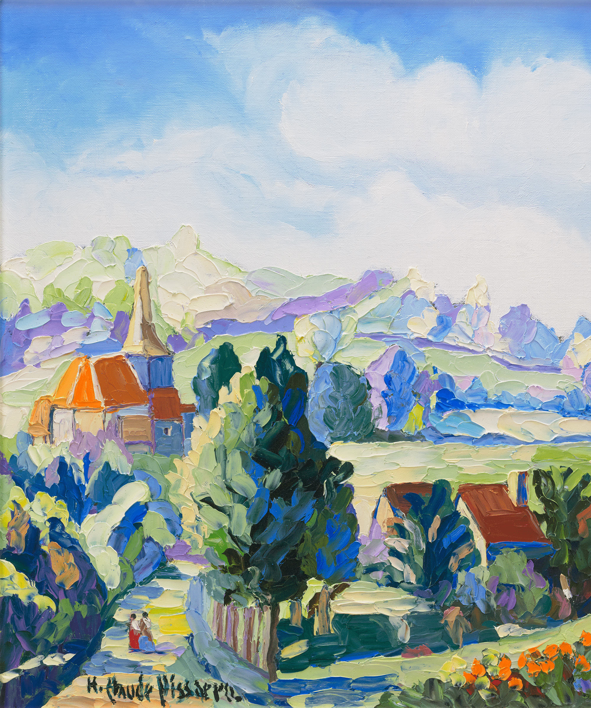 Le manoir de Miette au Vey by H. Claude Pissarro
