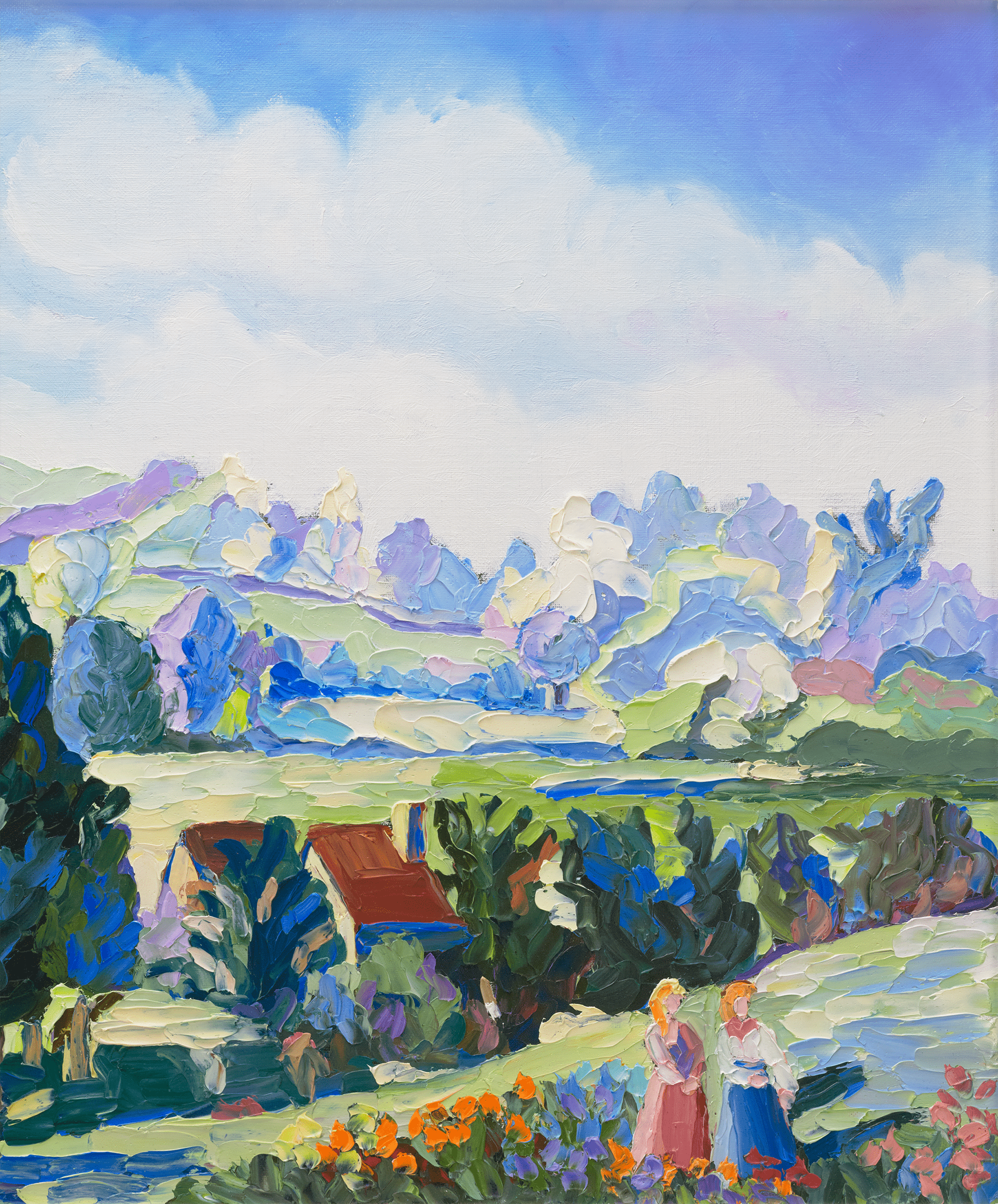Le manoir de Miette au Vey by H. Claude Pissarro