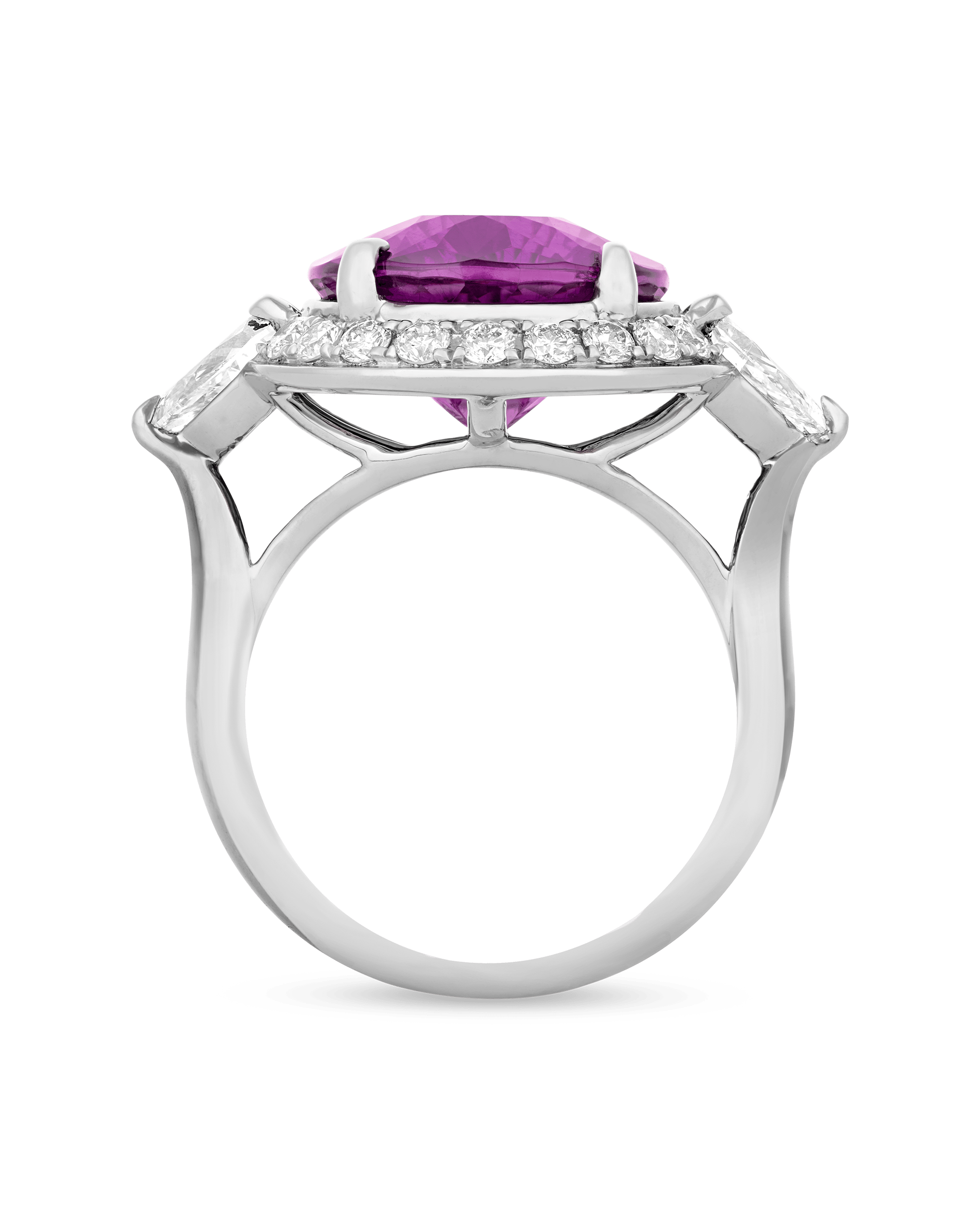 Color-Change Pyrope Garnet Ring, 8.85 Carats