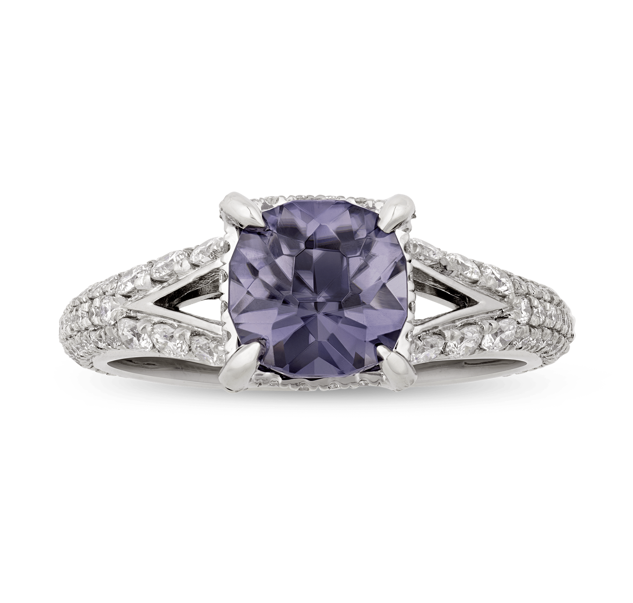 Burma Color-Change Zircon Ring, 2.22 Carats