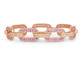 Pink Sapphire Bracelet, 7.09 Carats